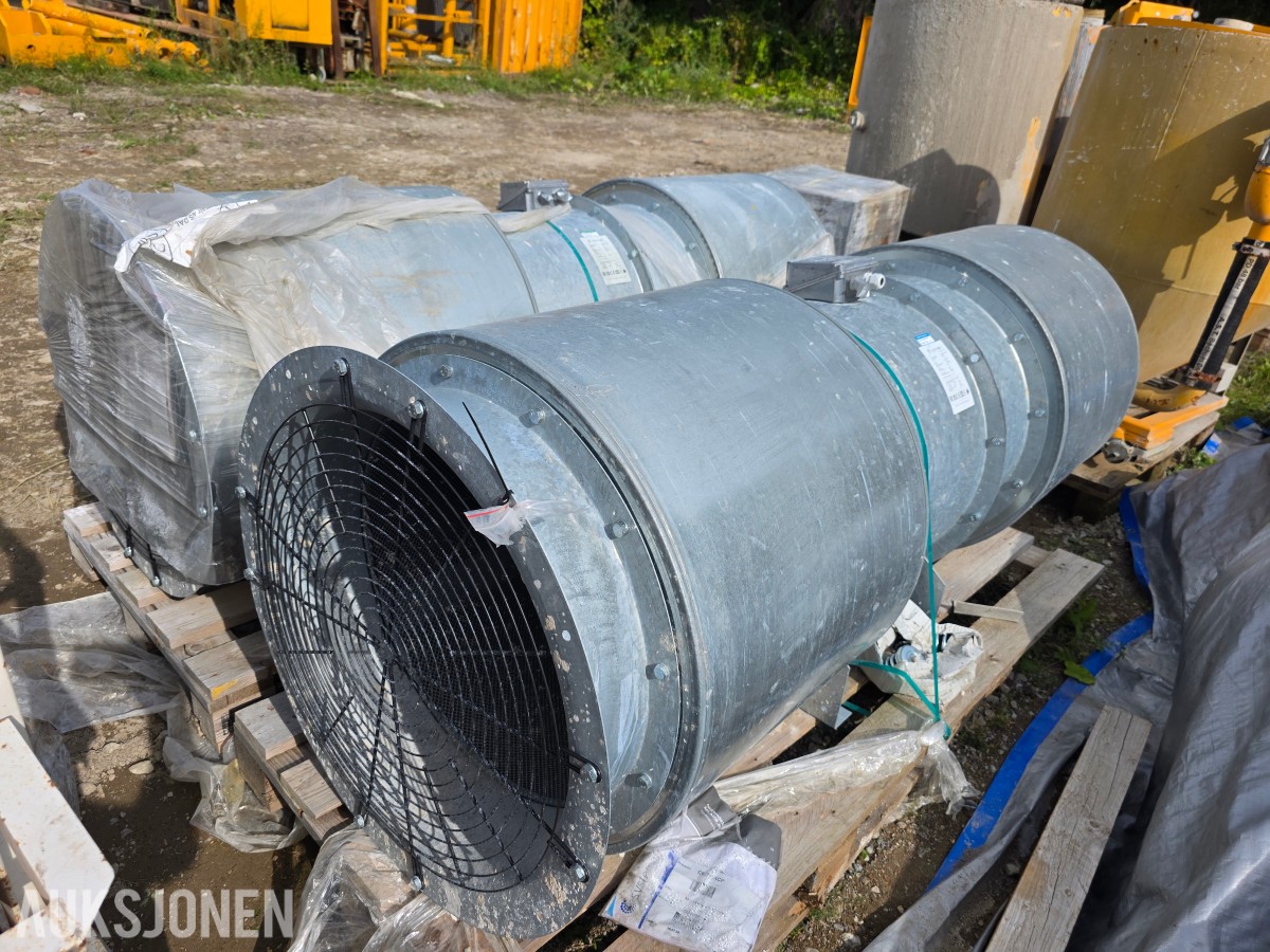 2025 Systemair vifter AXC 630 ubrukte 11 kw industrivifter