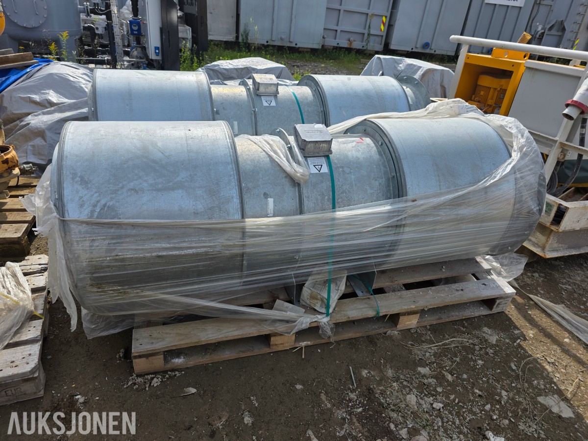 2025 Systemair vifter AXC 630 ubrukte 11 kw industrivifter