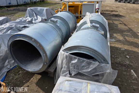 2025 Systemair vifter AXC 630 ubrukte 11 kw industrivifter
