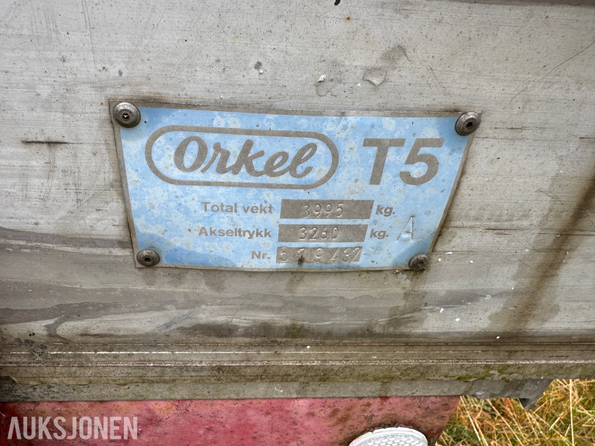 1980 Orkel traktortilhenger med tipp