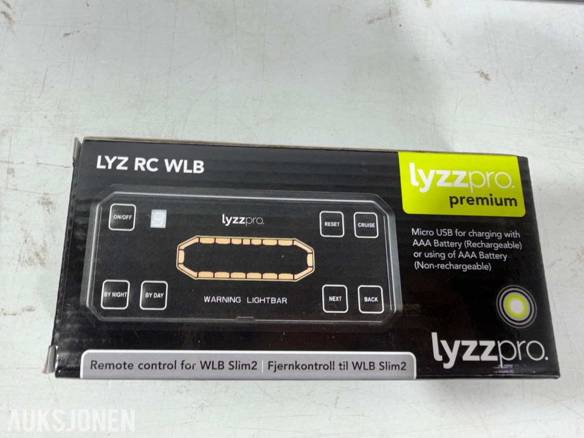 Lyzzpro LED varsellysbjelke LYZ WLB SLIM2 180, 12/24V