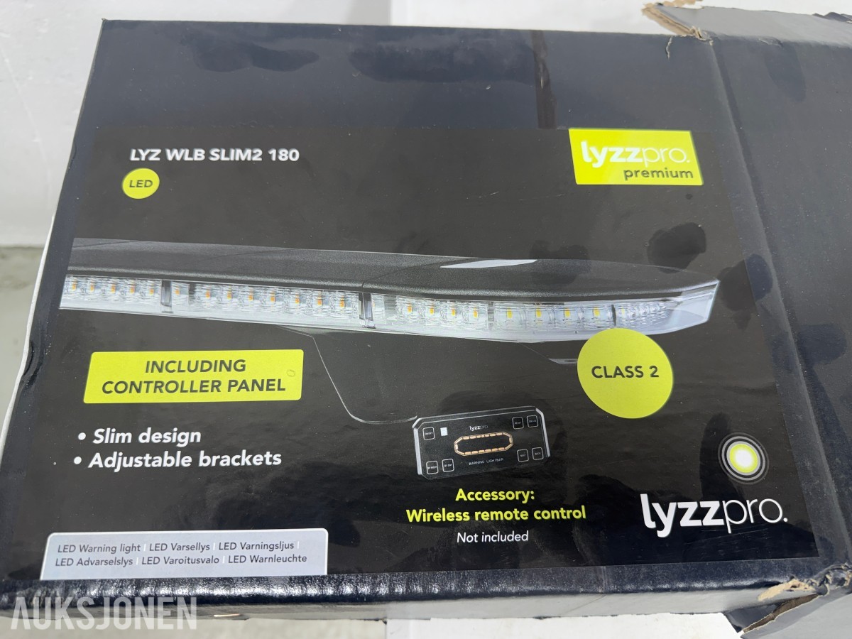 Lyzzpro LED varsellysbjelke LYZ WLB SLIM2 180, 12/24V