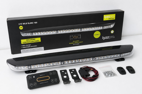 Lyzzpro LED varsellysbjelke LYZ WLB SLIM2 180, 12/24V
