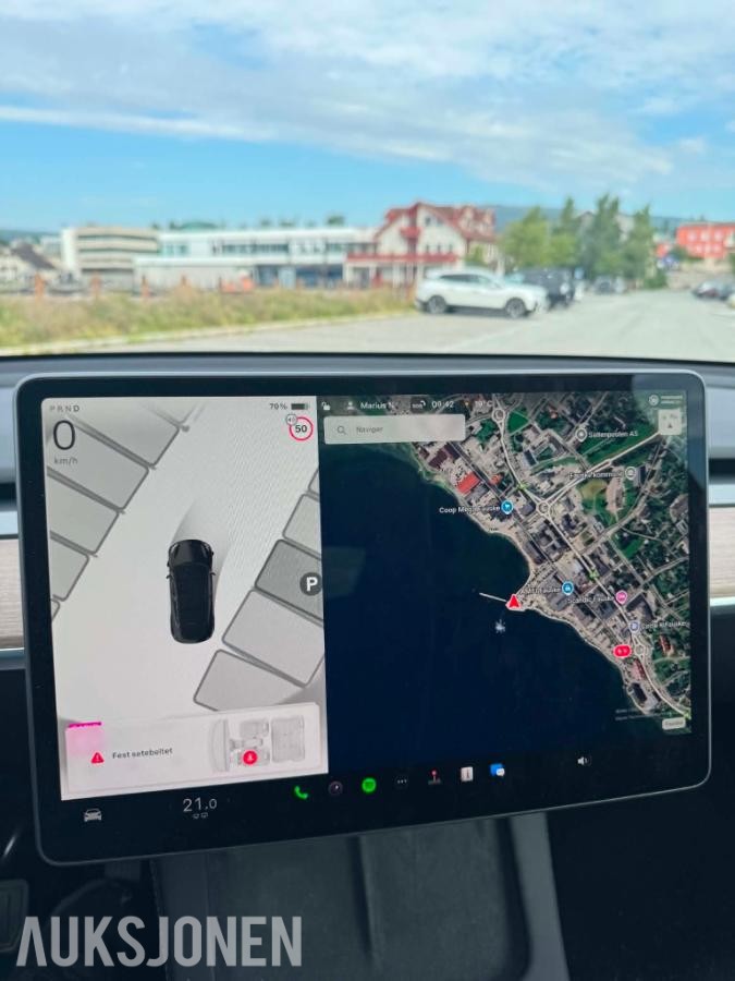 2024 Tesla Model Y Long Range AWD Adaptiv cruisekontroll, Ryggekamera, Hengerfeste