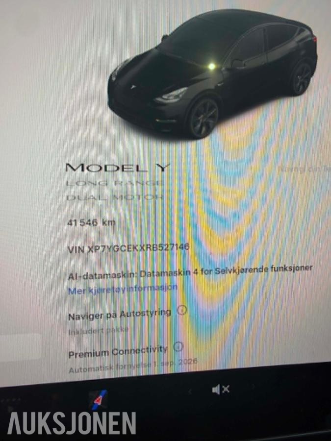 2024 Tesla Model Y Long Range AWD Adaptiv cruisekontroll, Ryggekamera, Hengerfeste