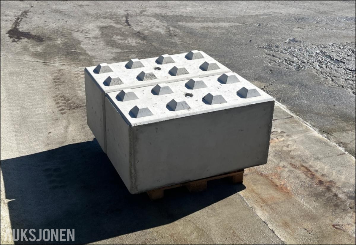 10 STK BETONGBLOKKER 1200x600. PRODUSERT 2026