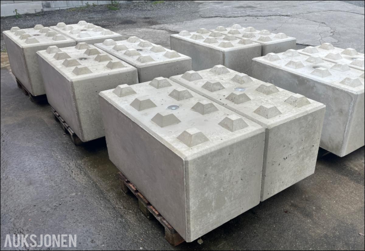 10 STK BETONGBLOKKER 1200x600. PRODUSERT 2026