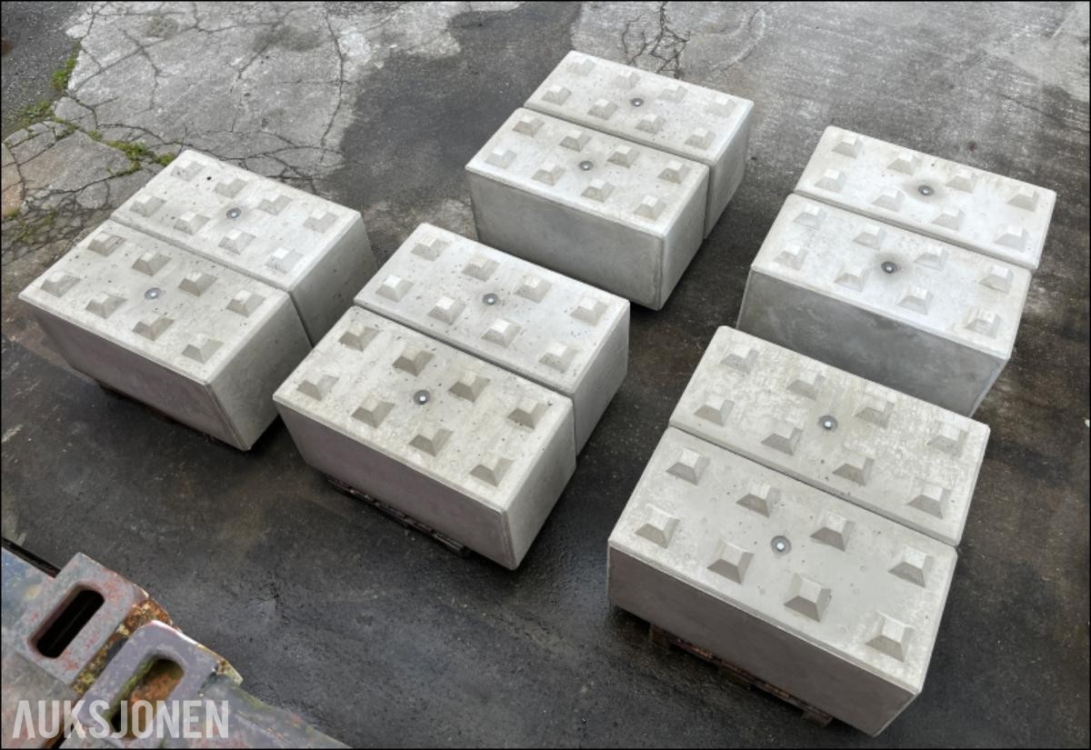 10 STK BETONGBLOKKER 1200x600. PRODUSERT 2026