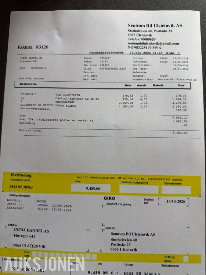 2014 Ford Tourneo, 2.2-125 D, 283500km