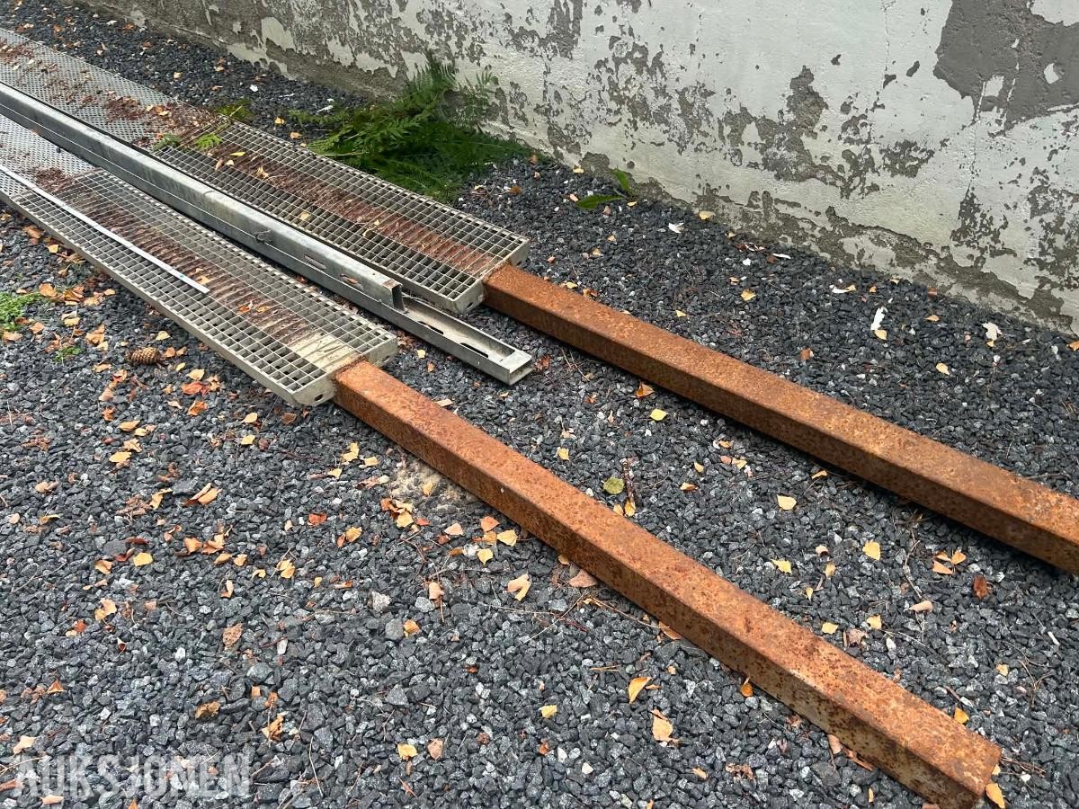 galvanisert oppkjøringrampe 2 elementer 4,5 m