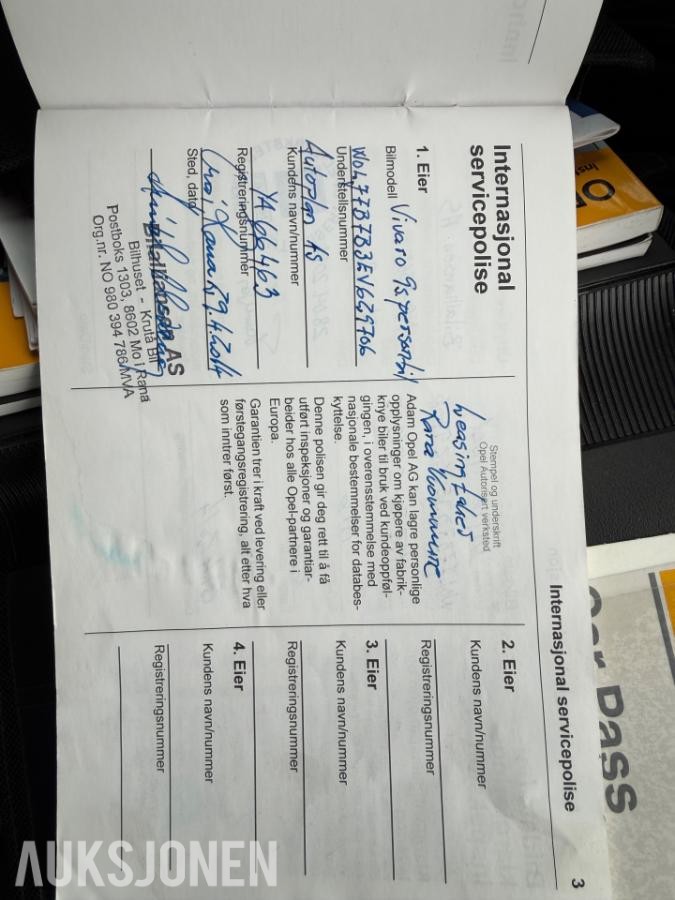 2014 Opel Vivaro, L2 2,0D 115hk, 191233km