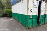 20 fots container med doble containerdører i enden.