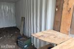 20 fots container med doble containerdører i enden.