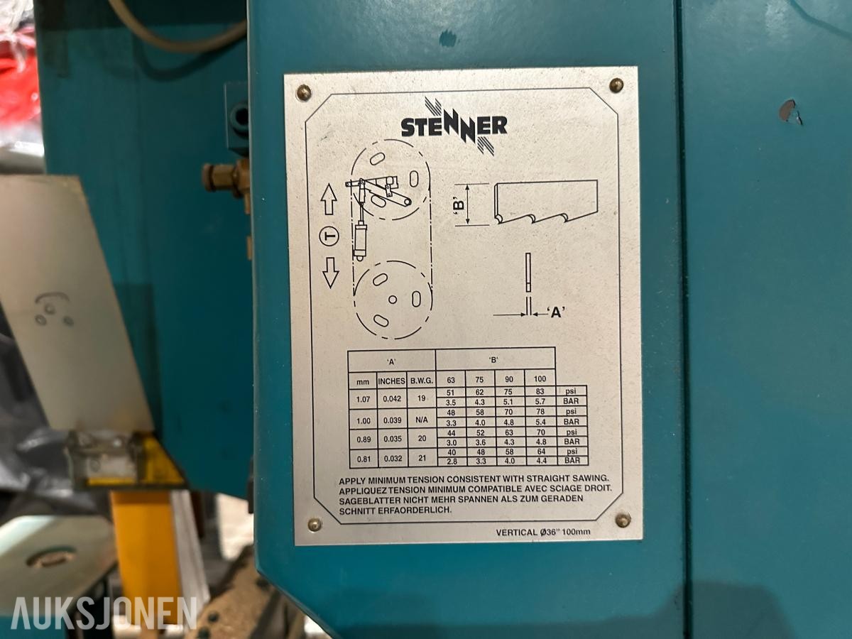 2003 Stenner ST100 Båndsag | 36" | Pneumatisk styring ST100 Båndsag