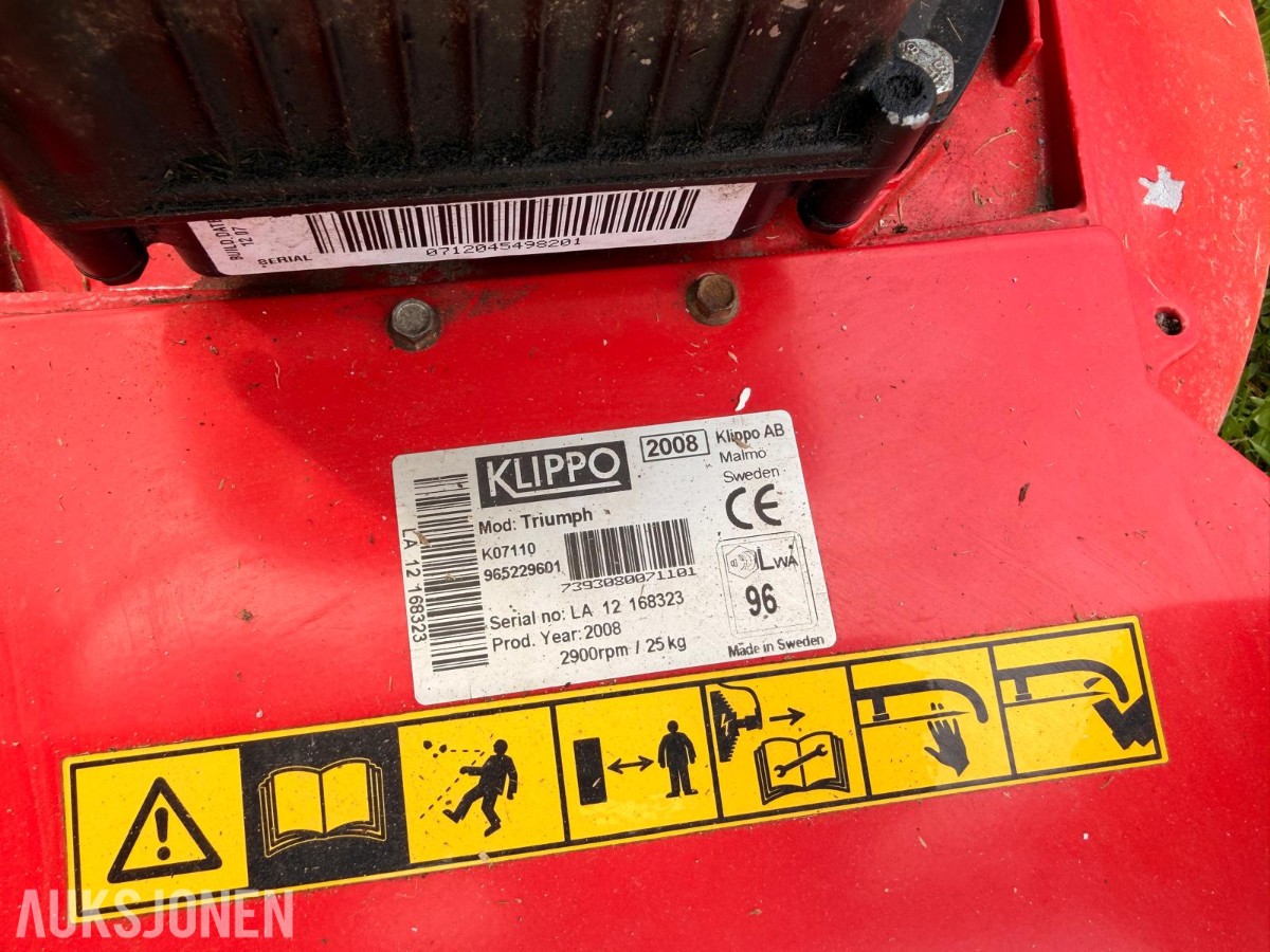 Klippo Triumph gressklipper – Briggs & Stratton – rep.objekt – uten minstepris