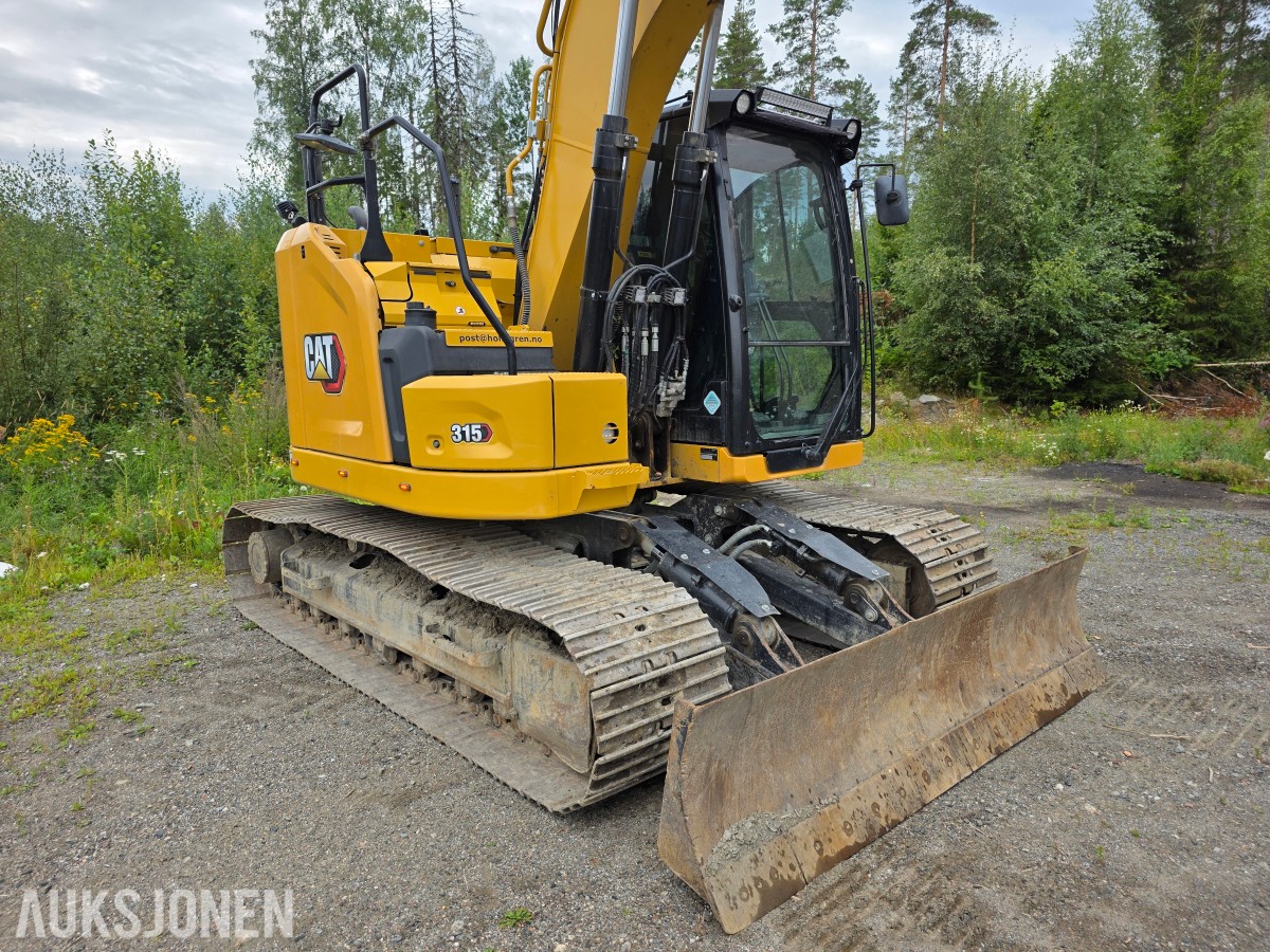 2021 Cat 315 beltegraver 3171 timer skuffe-R5 rototilt-leica maskinstyring