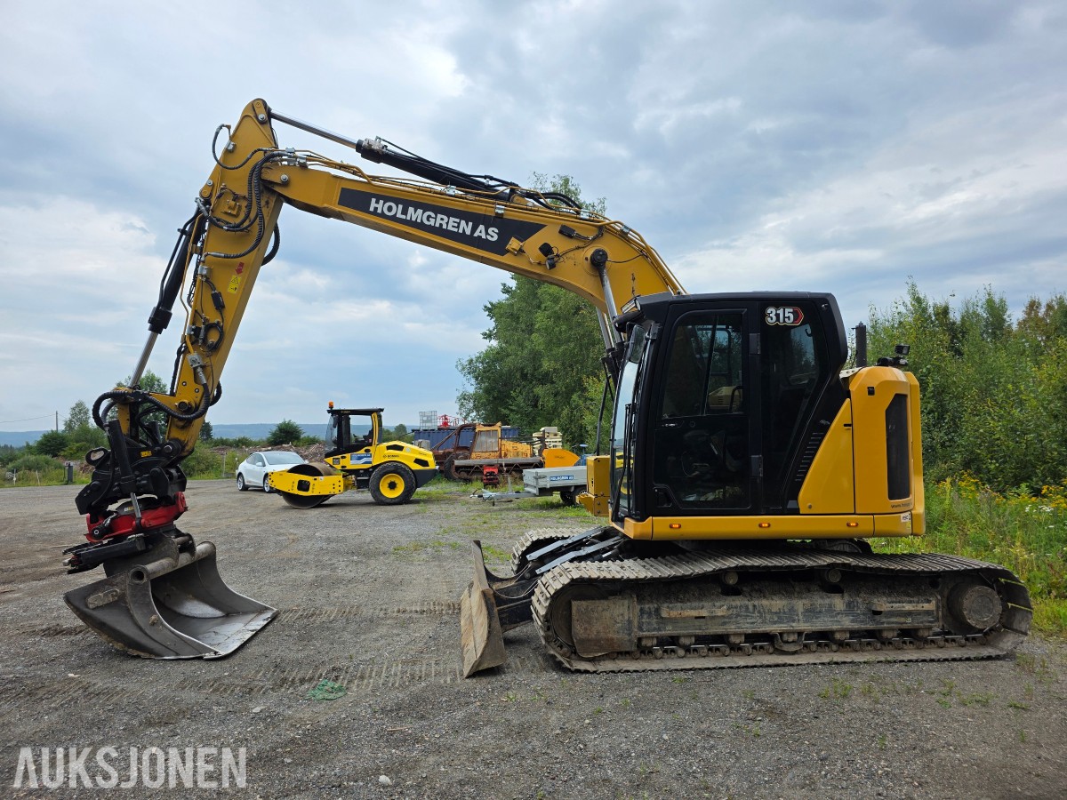2021 Cat 315 beltegraver 3171 timer skuffe-R5 rototilt-leica maskinstyring