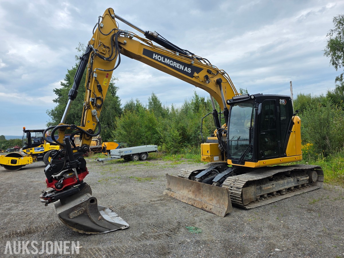 2021 Cat 315 beltegraver 3171 timer skuffe-R5 rototilt-leica maskinstyring