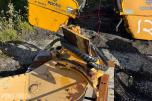 Hydraulisk snø-/grusstopper til skjær / veghøvel