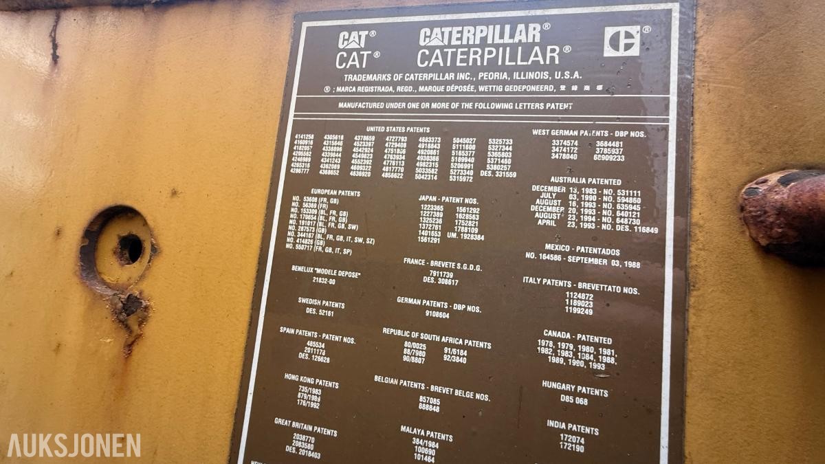 1996 Cat IT28F hjullaster m/ pallegafler og 2 skuffer 