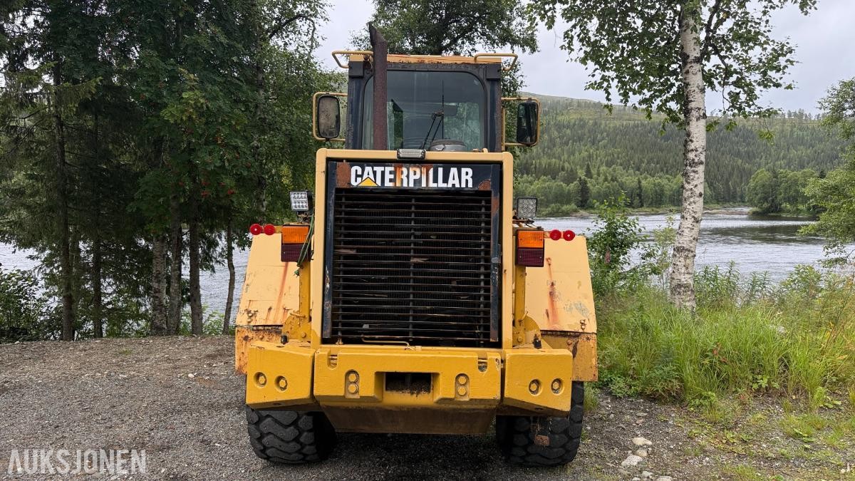 1996 Cat IT28F hjullaster m/ pallegafler og 2 skuffer 