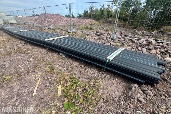 420 meter PIPELIFE 90 x 8.2 mm PE 100 RC Trykkrør SDR11 L=12 m. blå stripe