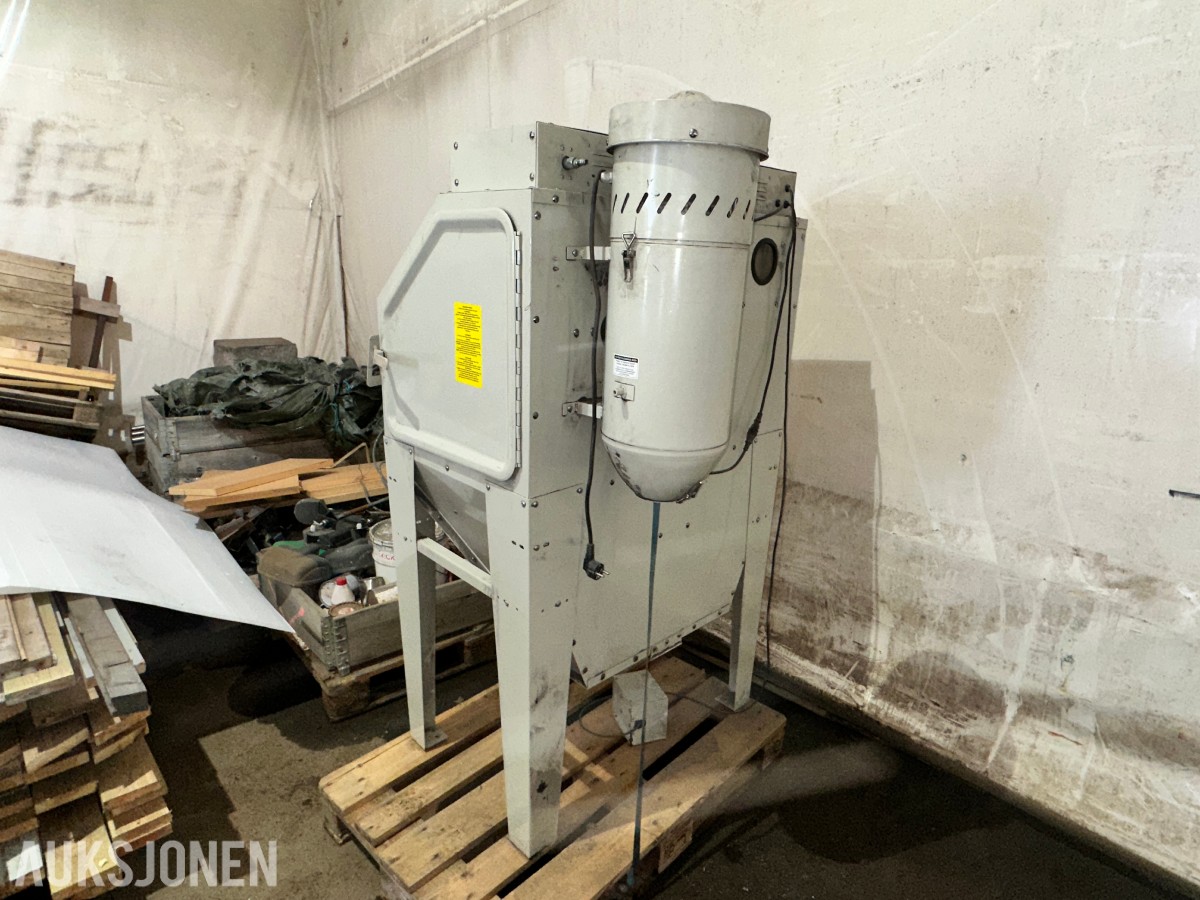 ZionAir SB35A sandblåsekabinett med avsug – 350 liter