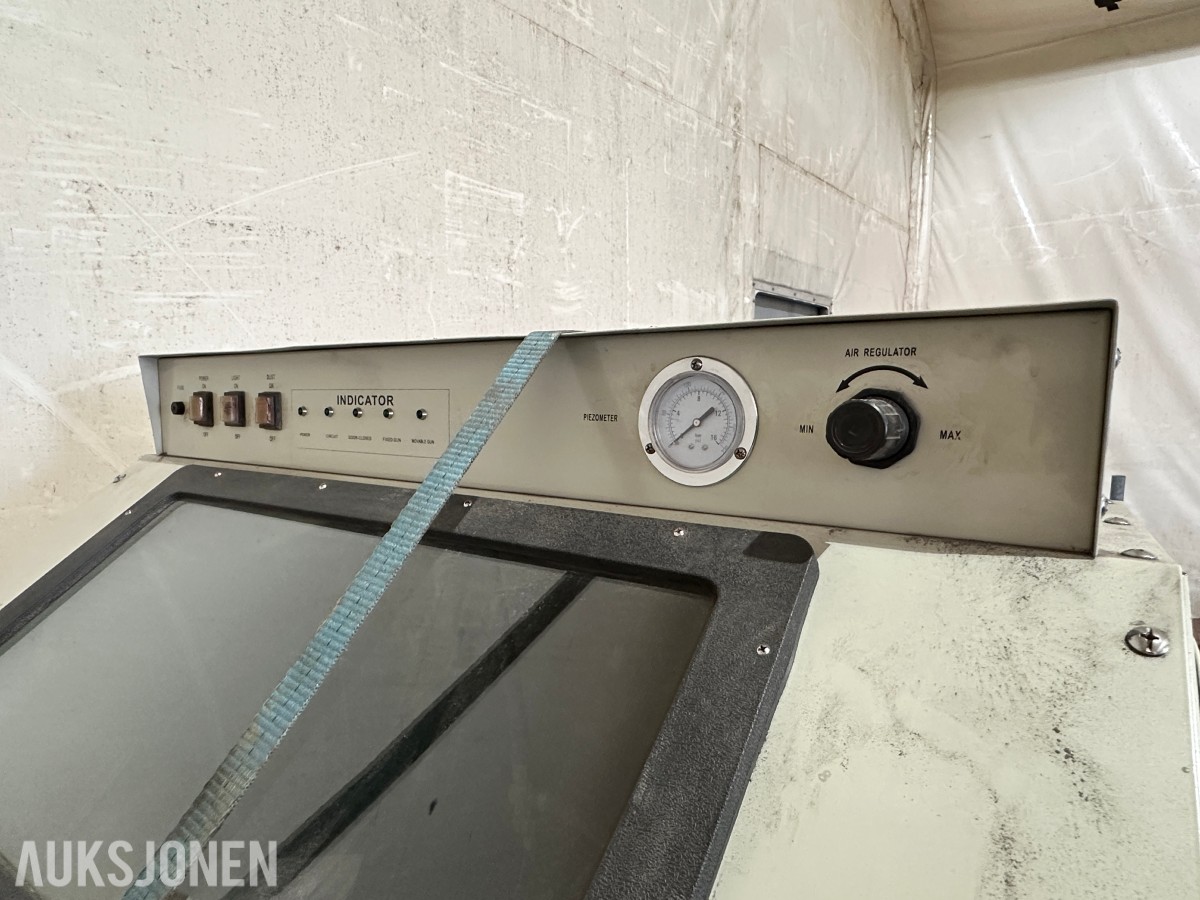 ZionAir SB35A sandblåsekabinett med avsug – 350 liter