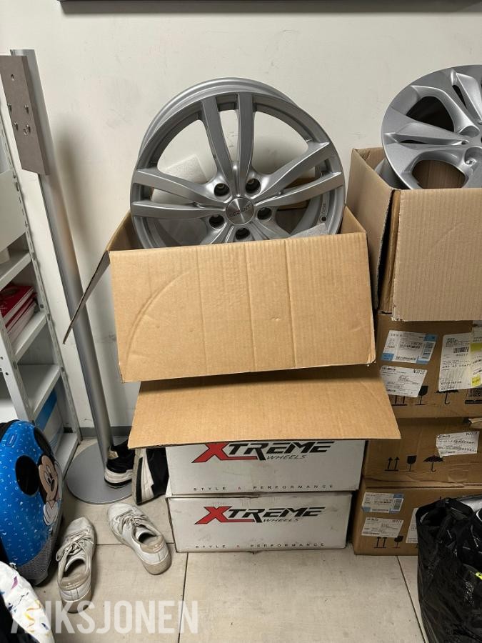 4 stk. 17" aluminiumsfelger 5x114,3 – 7Jx17 ET45 – sølv
