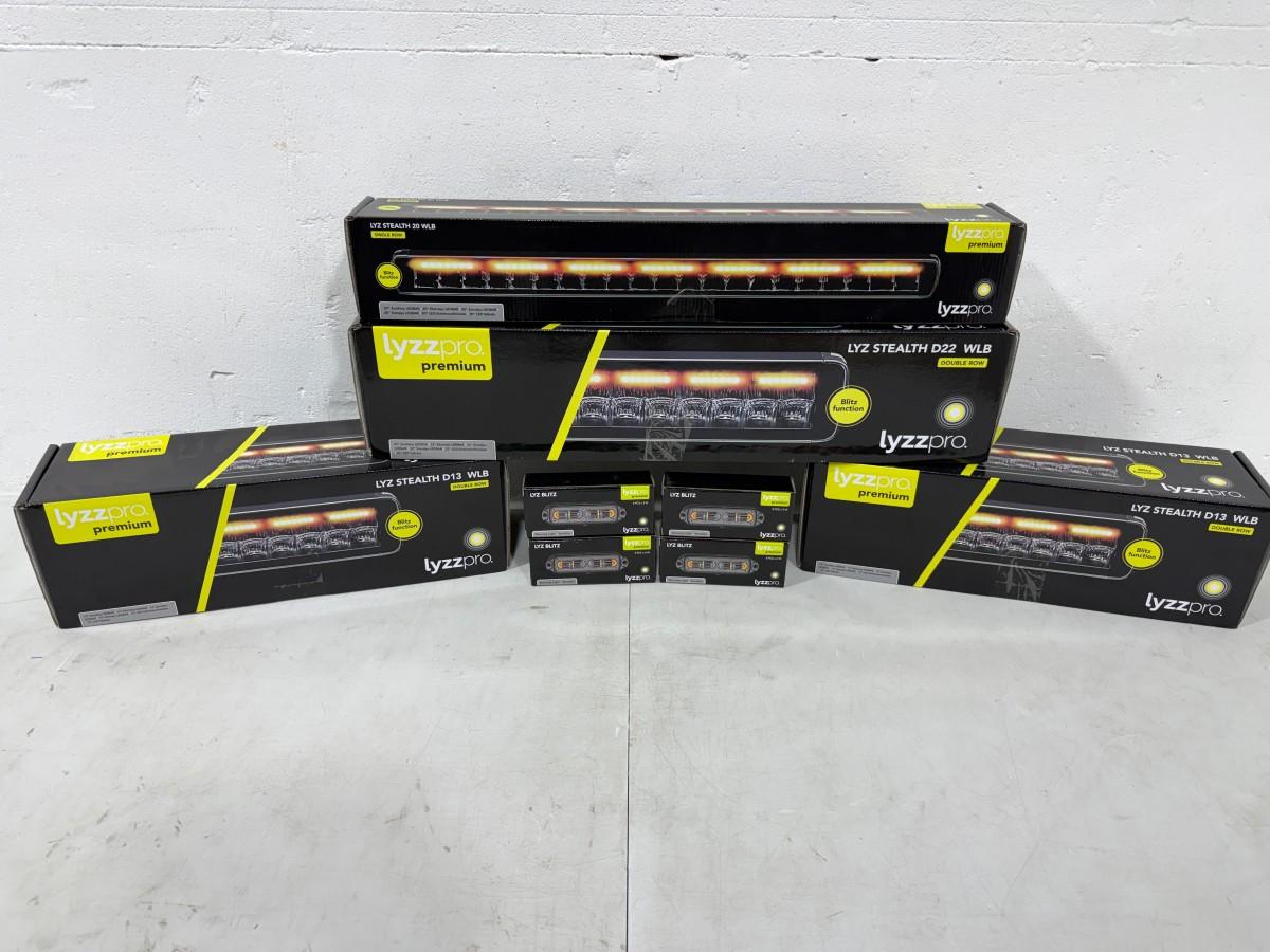 Lyzzpro Premium LED-ekstralys og varsellys – Stealth WLB / LYZ Blitz