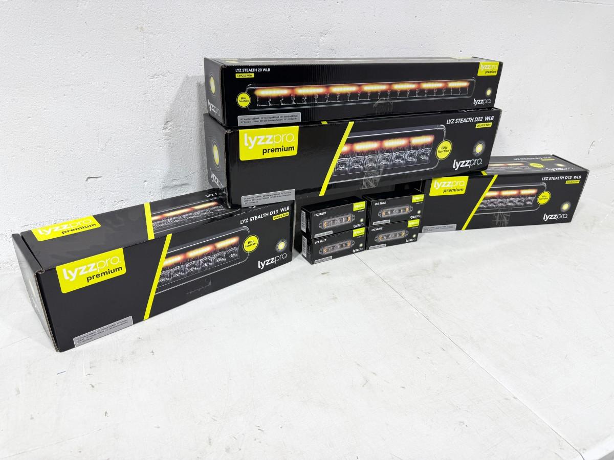 Lyzzpro Premium LED-ekstralys og varsellys – Stealth WLB / LYZ Blitz