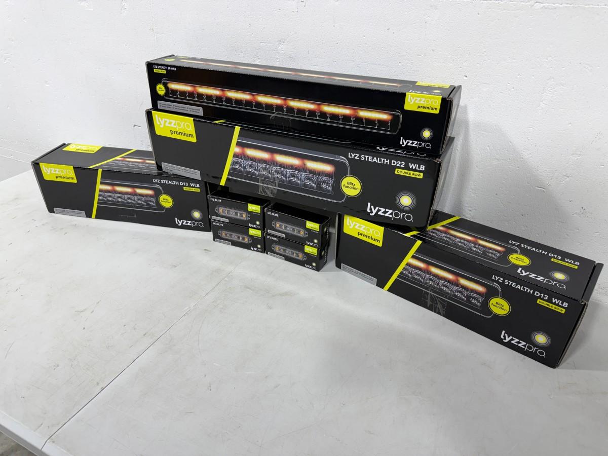 Lyzzpro Premium LED-ekstralys og varsellys – Stealth WLB / LYZ Blitz