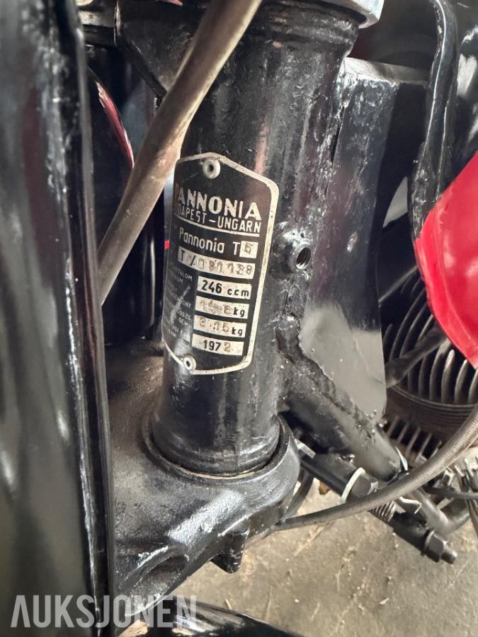 1972 PANNONIA 250 med sidevogn