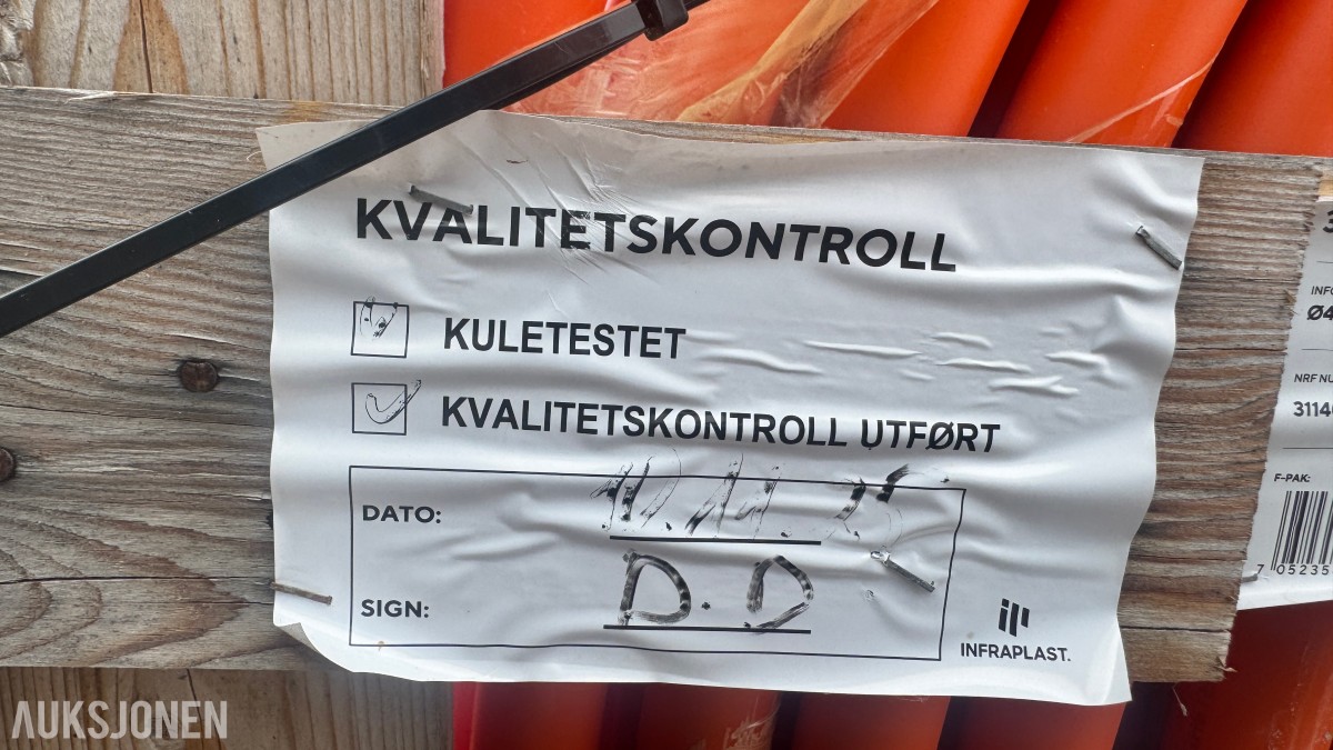Infraplast 3 x 40mm-L DL Fiberkabelrør Orange L=500 mtr. Veimyndighet