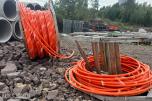 Infraplast 3 x 40mm-L DL Fiberkabelrør Orange L=500 mtr. Veimyndighet