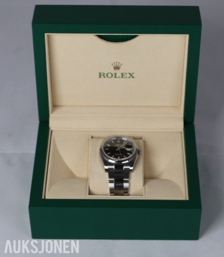 2017 Rolex Datejust 36 ref. 116200 – svart skive – Oyster-lenke