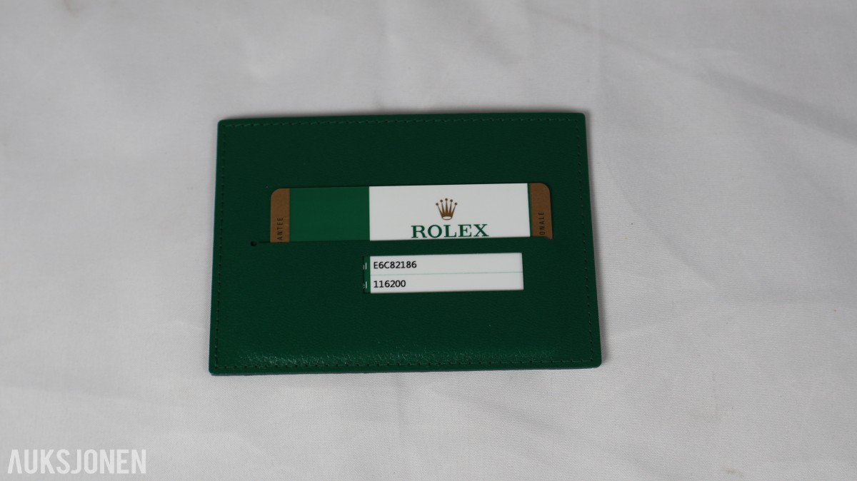 2017 Rolex Datejust 36 ref. 116200 – svart skive – Oyster-lenke