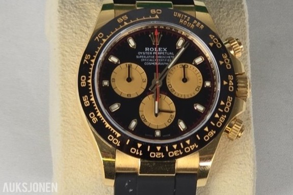 2022 Rolex Cosmograph Daytona 116518LN – 18 kt gult gull – Oysterflex