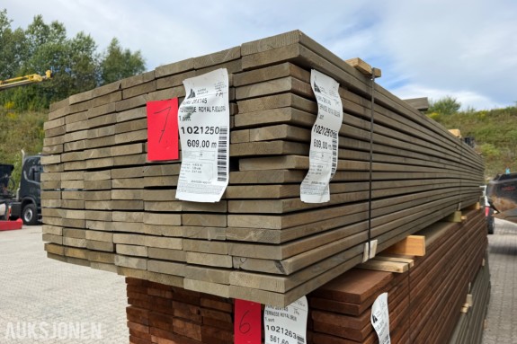 Terrassebord 28 x 145 Glatt Ende sprekk
