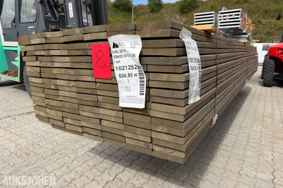 Terrassebord 28 x 145 Glatt Ende sprekk 1 sort Furu