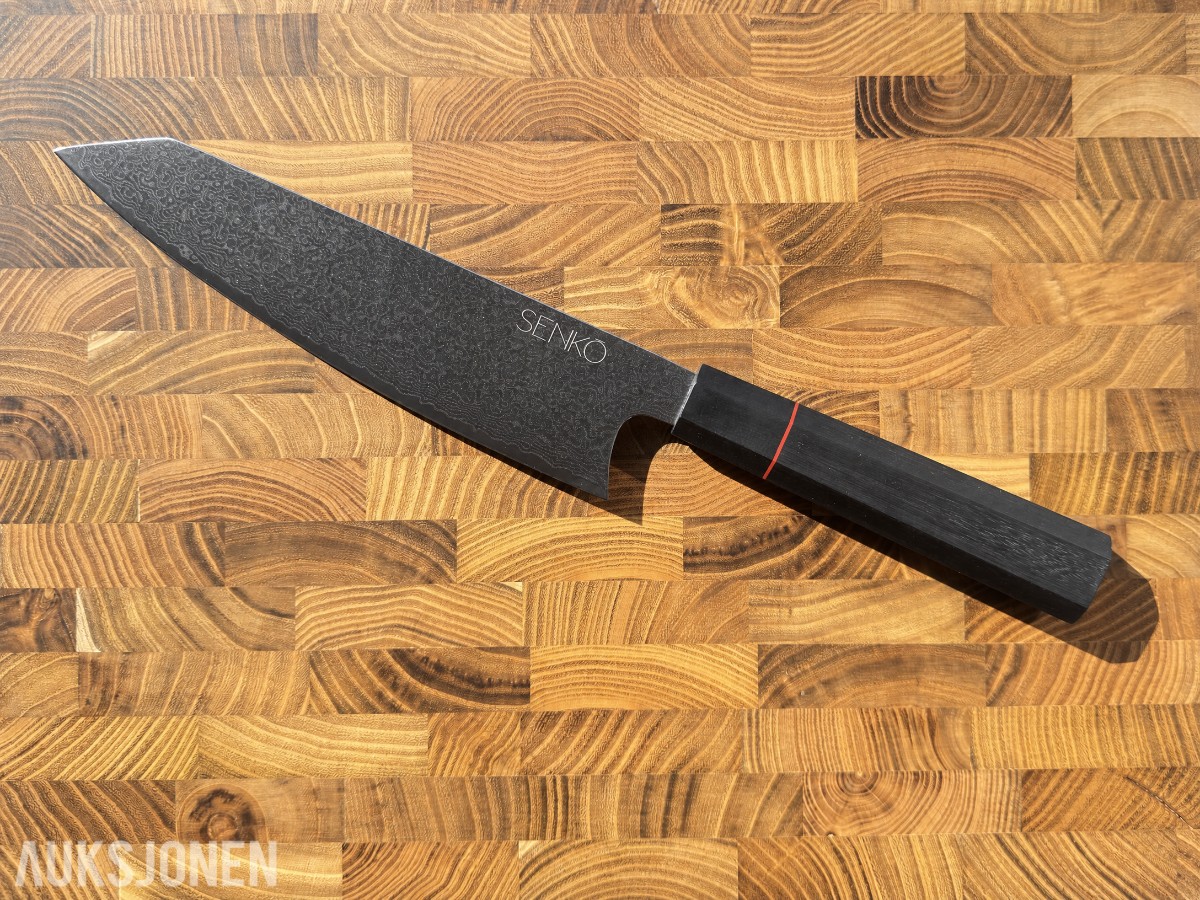 48 TIMERS AUKSJON - Senko 67-lags Damaskus Kiritsuke + Sashimi-kniv