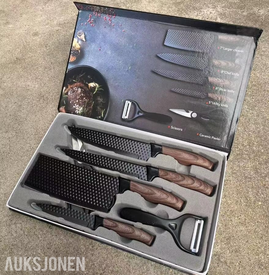 48 timers auksjon - 6-delt knivsett
