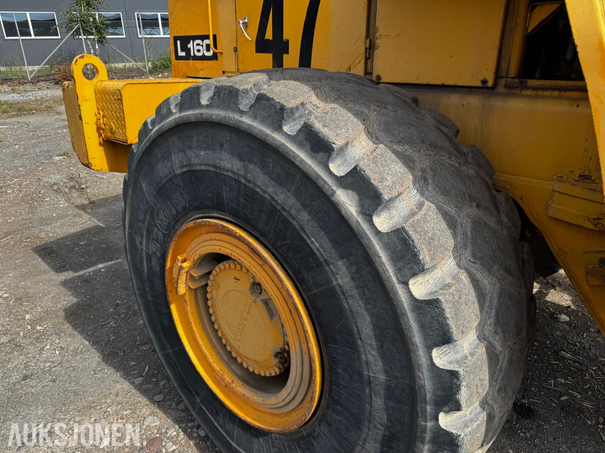 1990 Volvo L160 hjullaster med 7m3 skuffe og ekstra hydraulikk