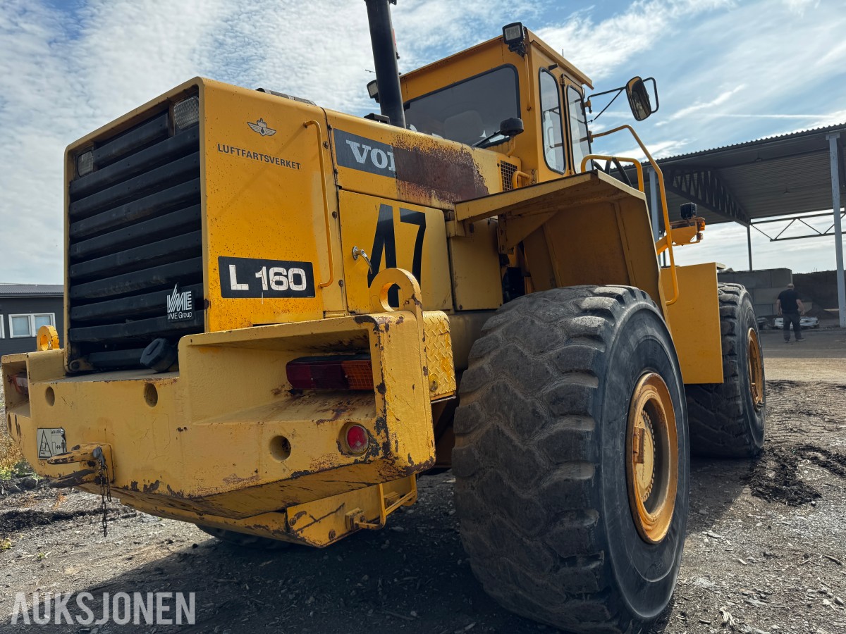 1990 Volvo L160 hjullaster med 7m3 skuffe og ekstra hydraulikk