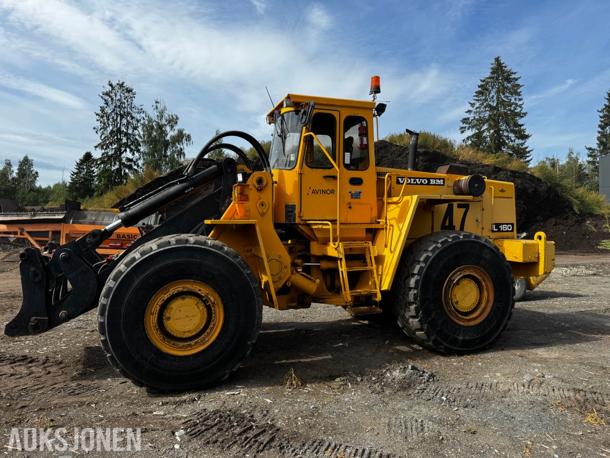 1990 Volvo L160 hjullaster med 7m3 skuffe og ekstra hydraulikk