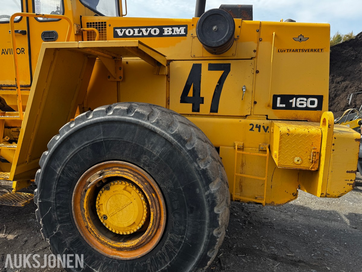 1990 Volvo L160 hjullaster med 7m3 skuffe og ekstra hydraulikk