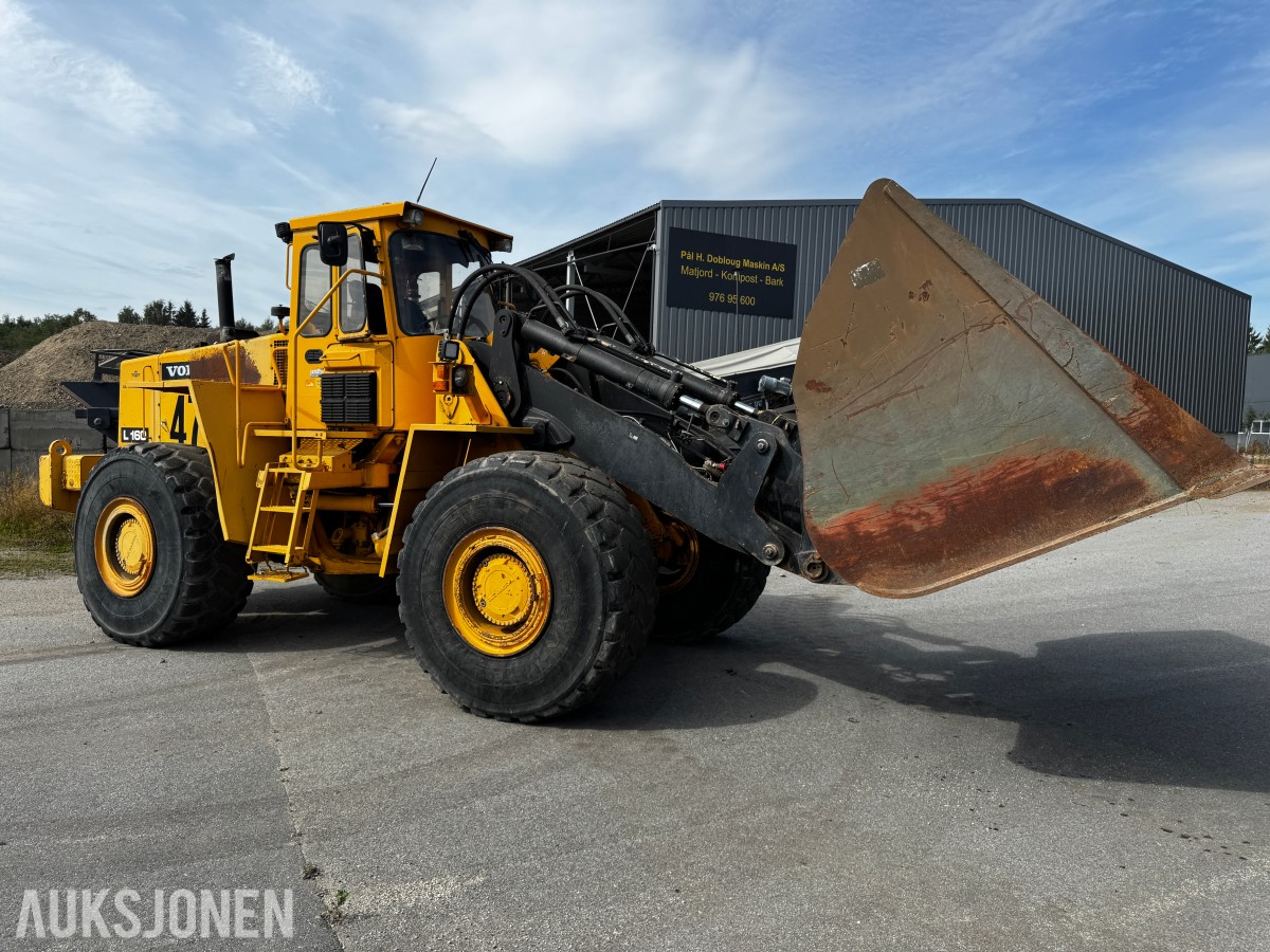 1990 Volvo L160 hjullaster med 7m3 skuffe og ekstra hydraulikk