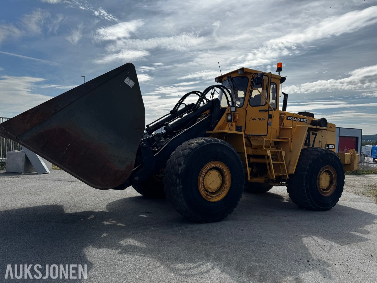 1990 Volvo L160 hjullaster med 7m3 skuffe og ekstra hydraulikk
