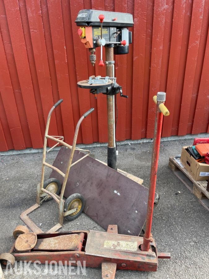 Søylebormaskin, jekk, sekketralle - ingen minstepris