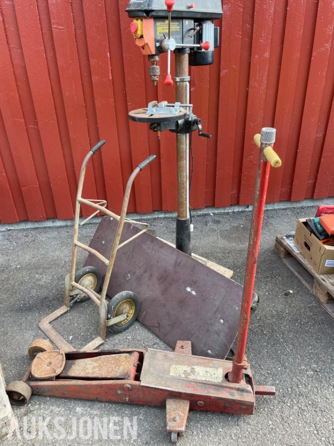 Søylebormaskin, jekk, sekketralle - ingen minstepris